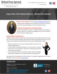 Expert New York Probate Attorney - Richard Cary Spivack.pdf
