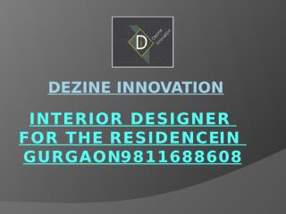 INTERIOR DESIGN CONCEPTS FOR THE RESIDENCE IN Gurgaon.pptx