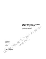 Oracle database 11g Develop PLSQL Program Unit Student Guide . Volume 2 2007.pdf