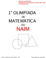 1º OLIMPÍADA de matemática DO NAIM.PDF