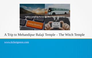 A Trip to Mehandipur Balaji Temple – The Witch Temple.ppt